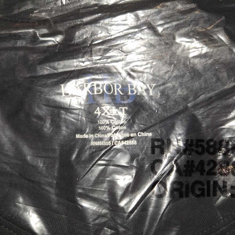 Big&Tall T-shirts, size 4xlt, 1black,  brand new in sealed package,